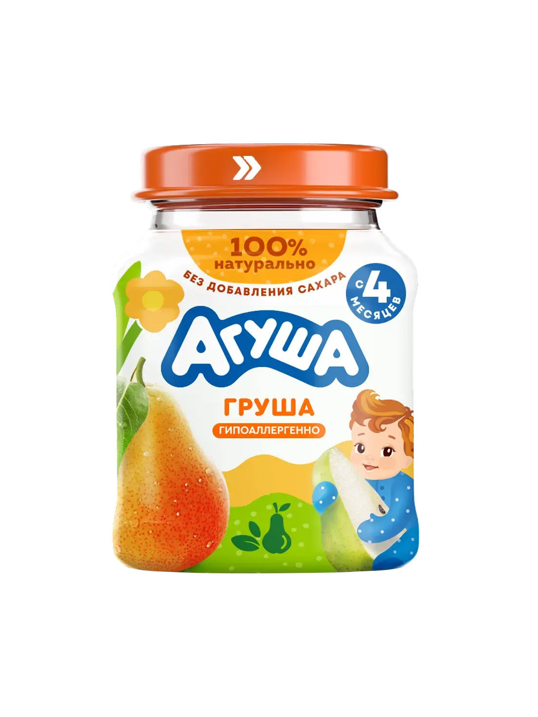 Детское пюре "Агуша" груша 100 гр.