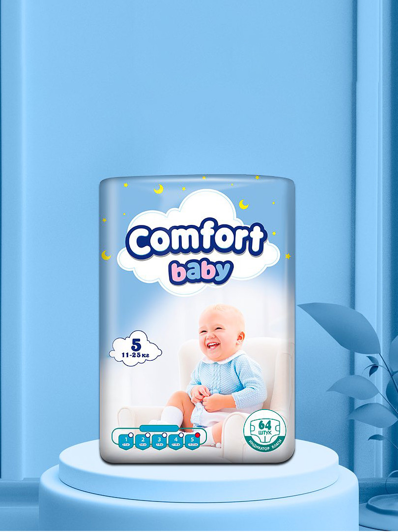 Подгузники Comfort Baby 5 размера (64 шт)