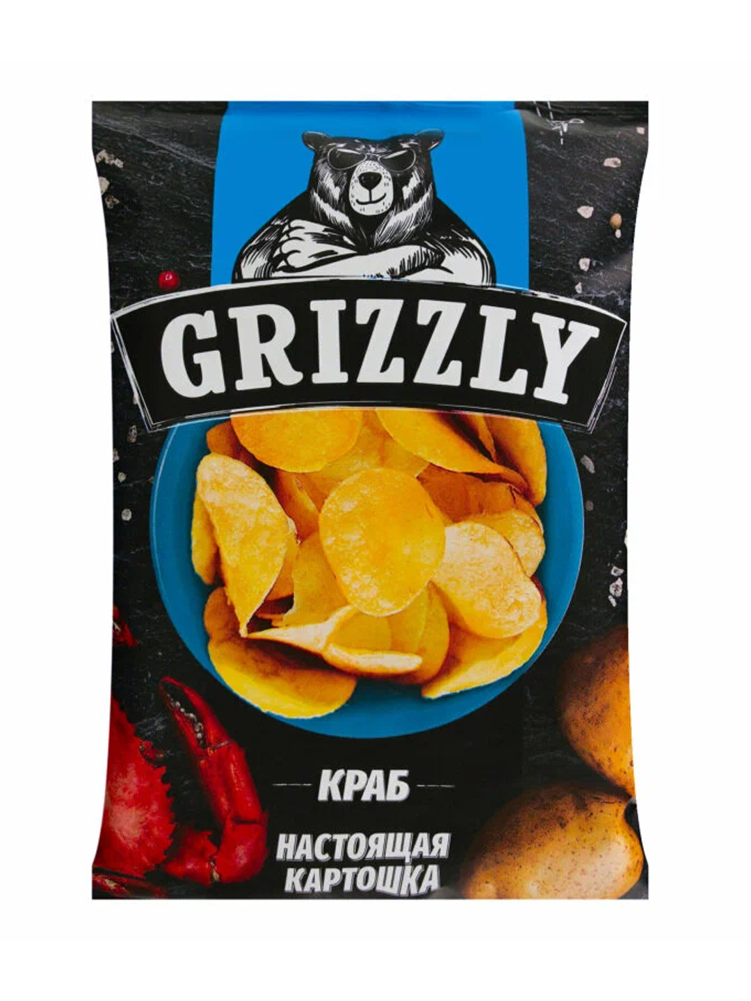 Чипсы Grizzly "Краб", 55г