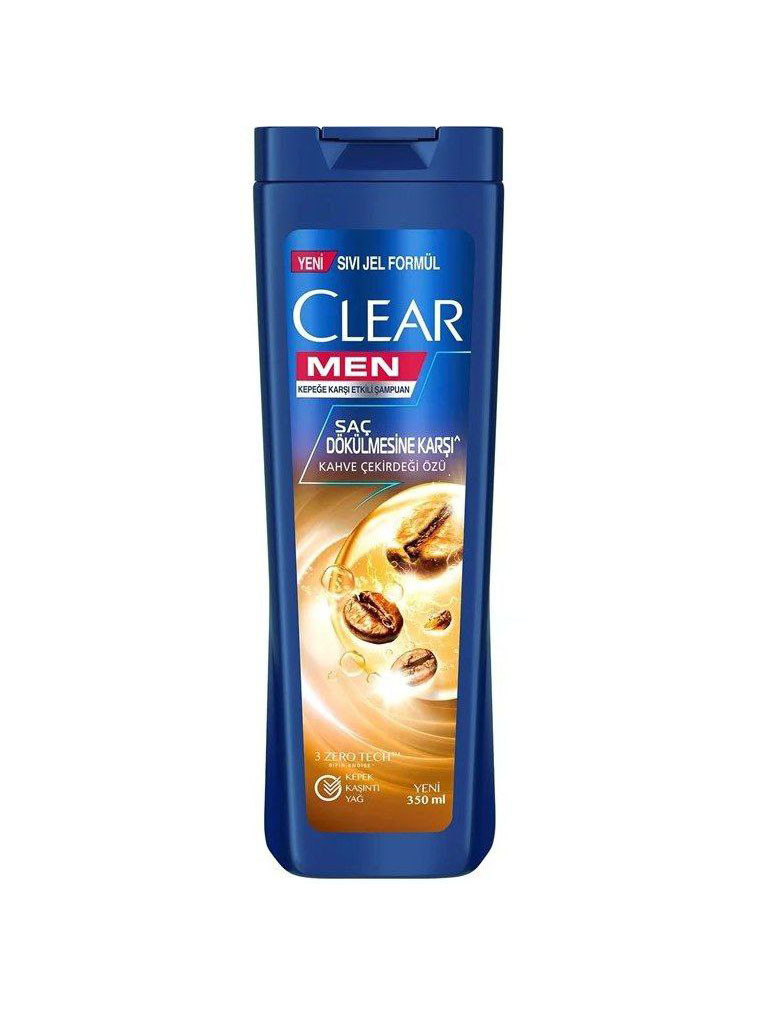 Шампунь Clear Men "Против выпадения волос" с экстрактом кофейных зерен, 350 мл