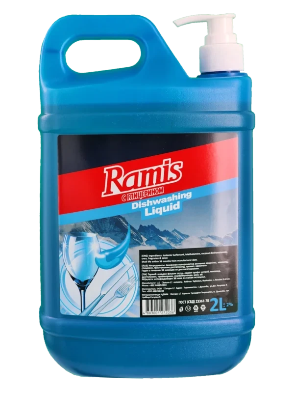 СРЕДСТВО ДЛЯ МЫТЬЯ ПОСУДЫ «RAMIS» ГОРНАЯ СВЕЖЕСТЬ