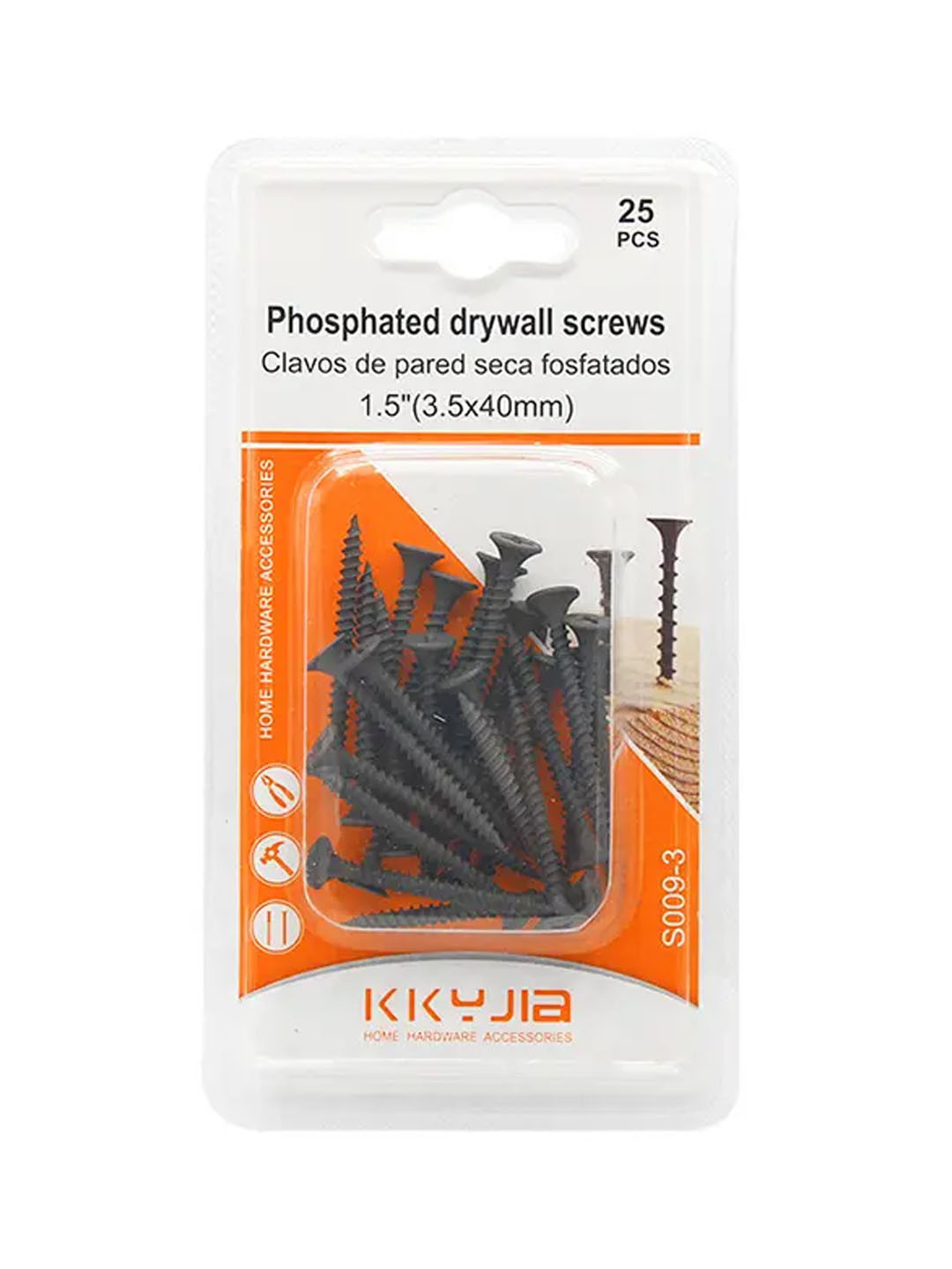 Фосфатированные саморезы для гипсокартона KKYJIA 3.5×20/30/40/50/60/70 мм