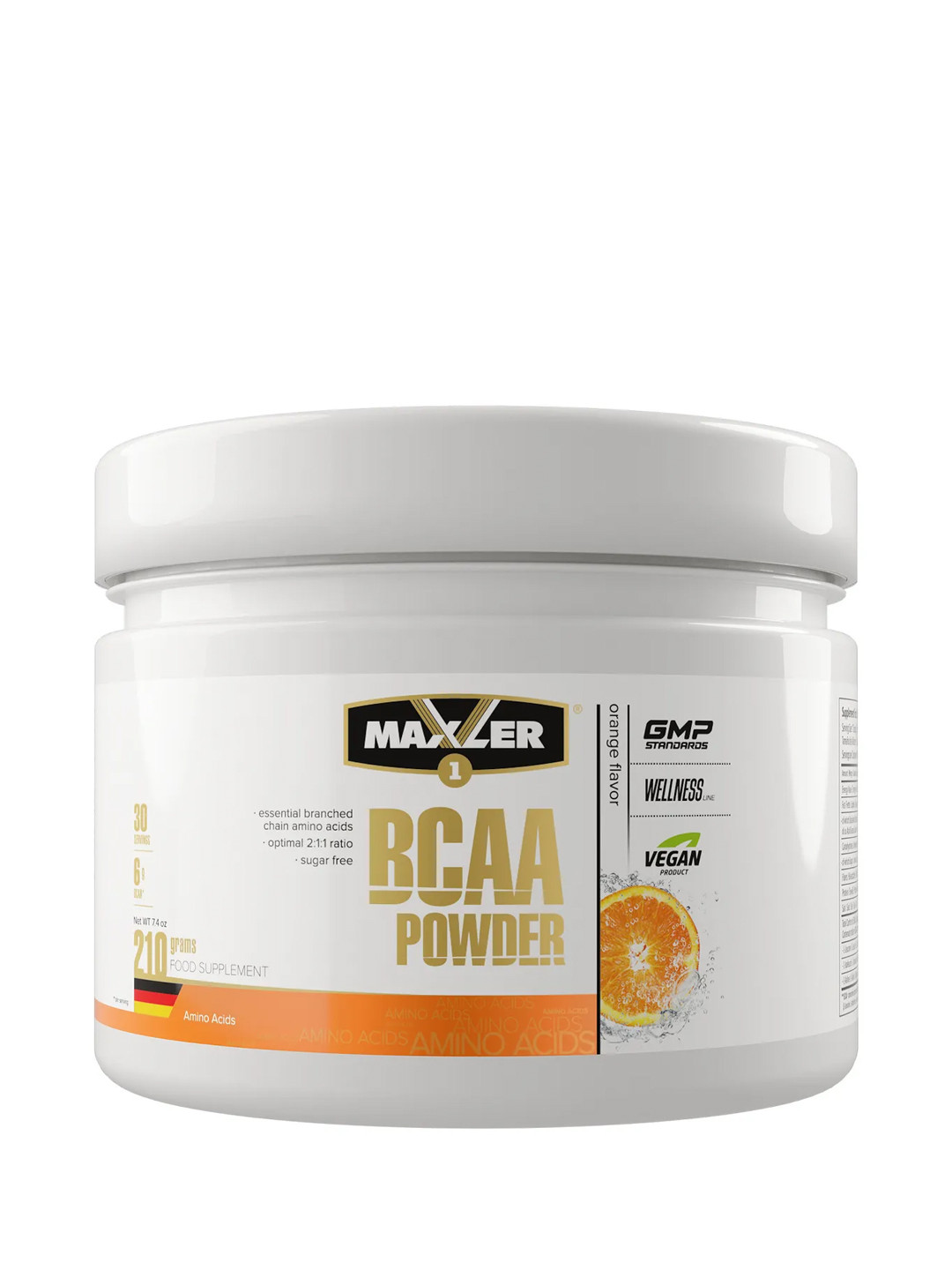 Аминокислоты MXL - BCAA Powder / 210 g / Orange