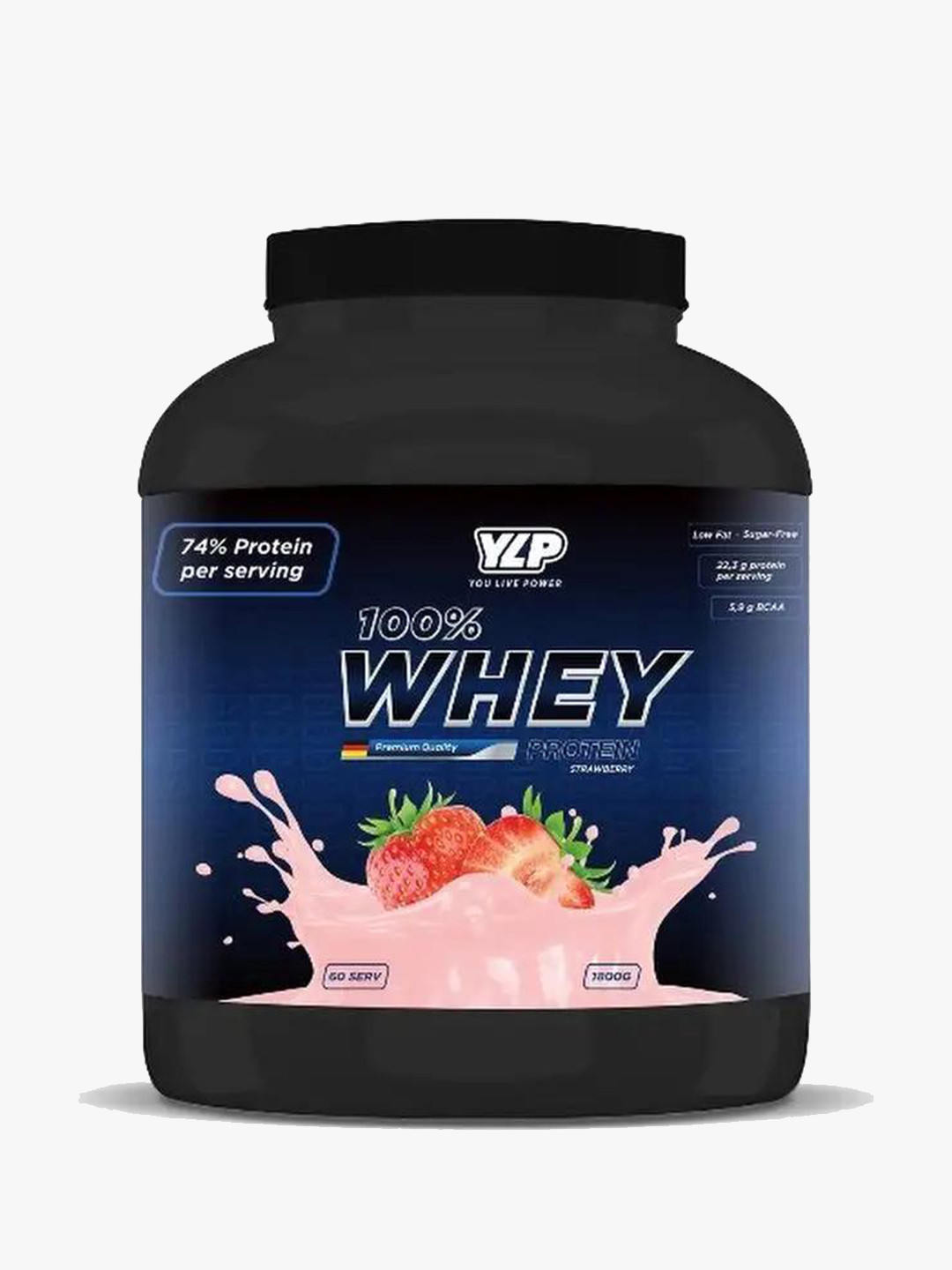 Изолированный протеин YLP - 100% Whey, 1,8кг со вкусом Клубники