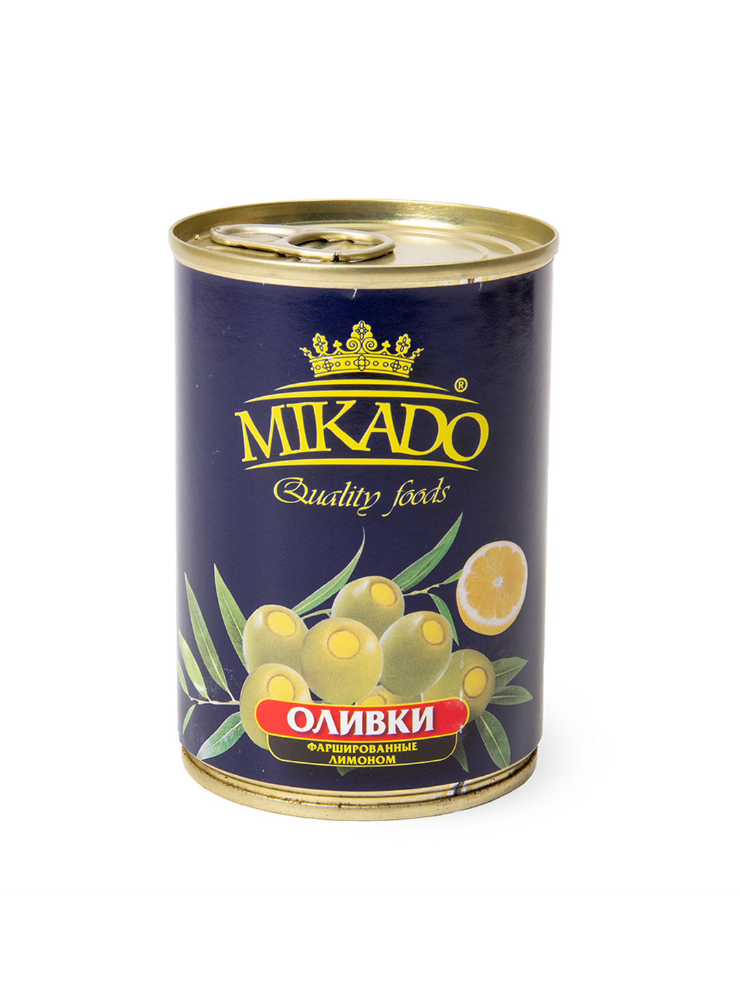 Оливки "Mikado" с лимоном ж/б, 300мл