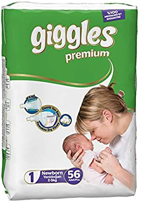 ПОДГУЗНИКИ ДЕТСКИЕ «GIGGLES PREMIUM» (40 шт.) 1-й РАЗМЕР