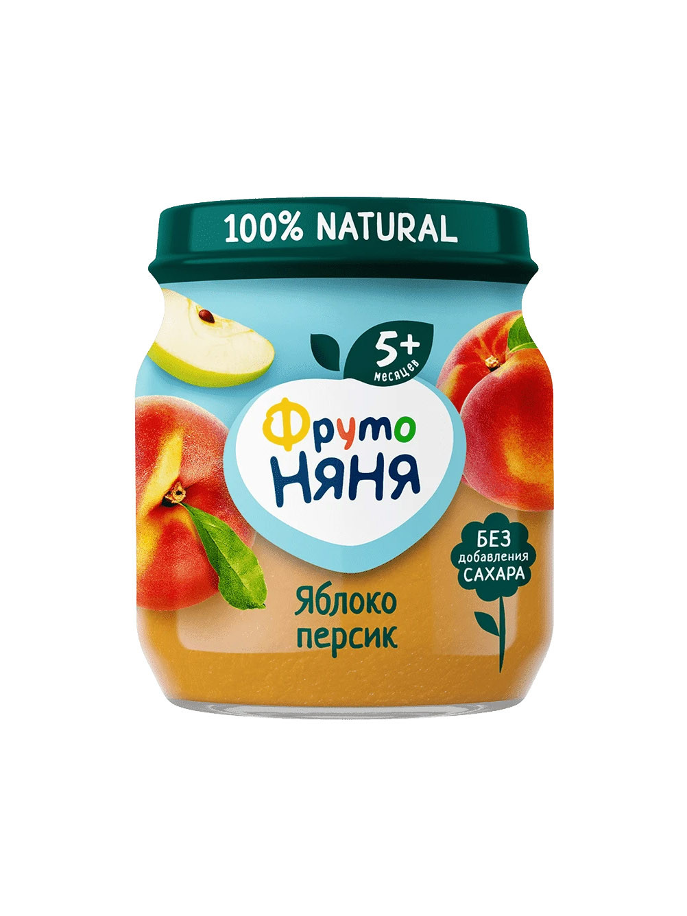 Детское пюре "Фруто Няня" яблоко персик 100гр
