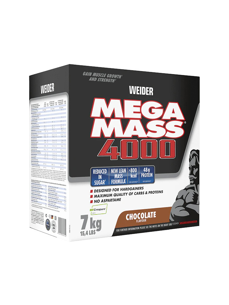 Гейнер Weider Mega Mass со вкусом Шоколада 7 кг