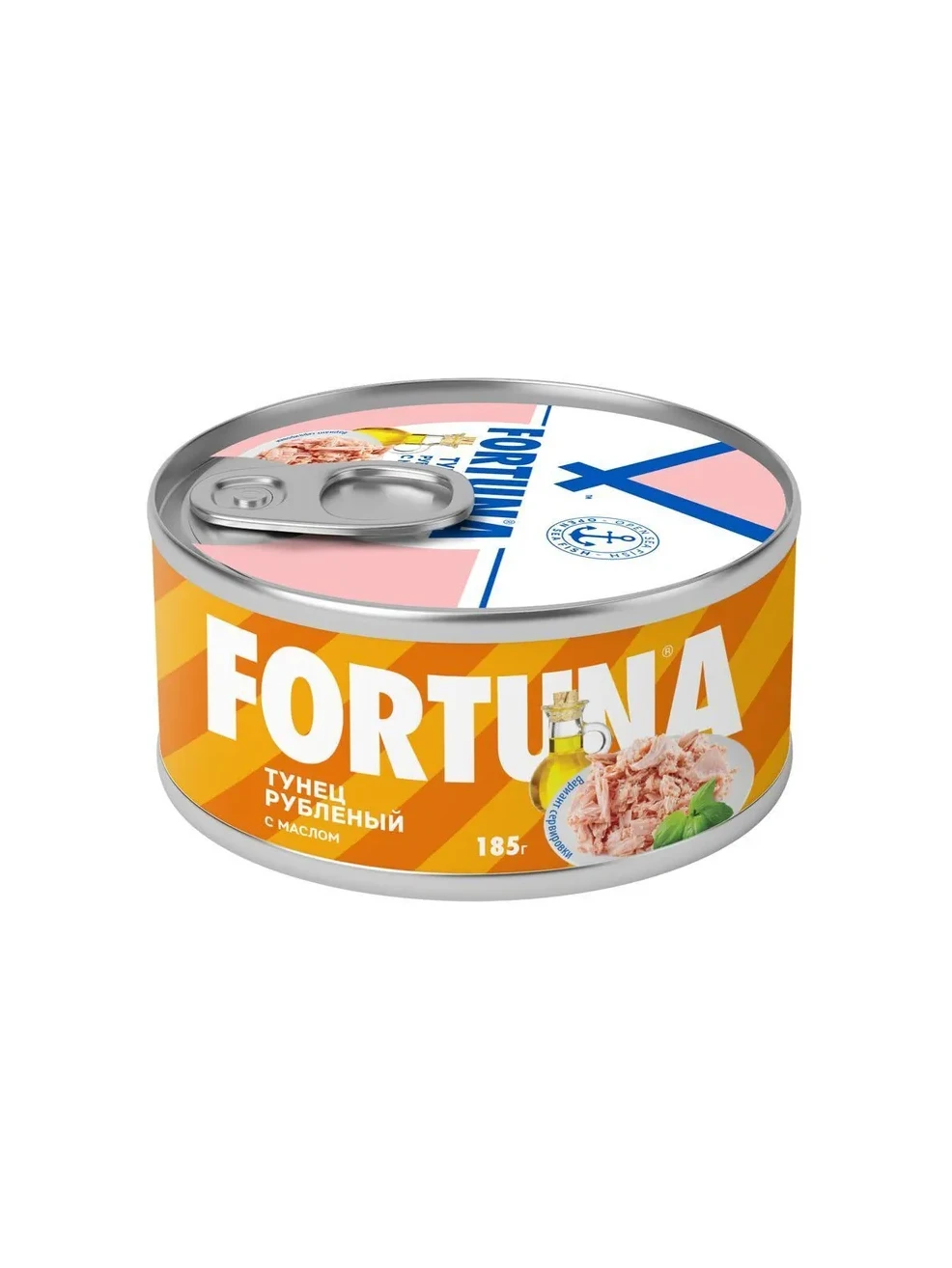 Тунец "Fortuna" Рубленый в масле 185 гр.