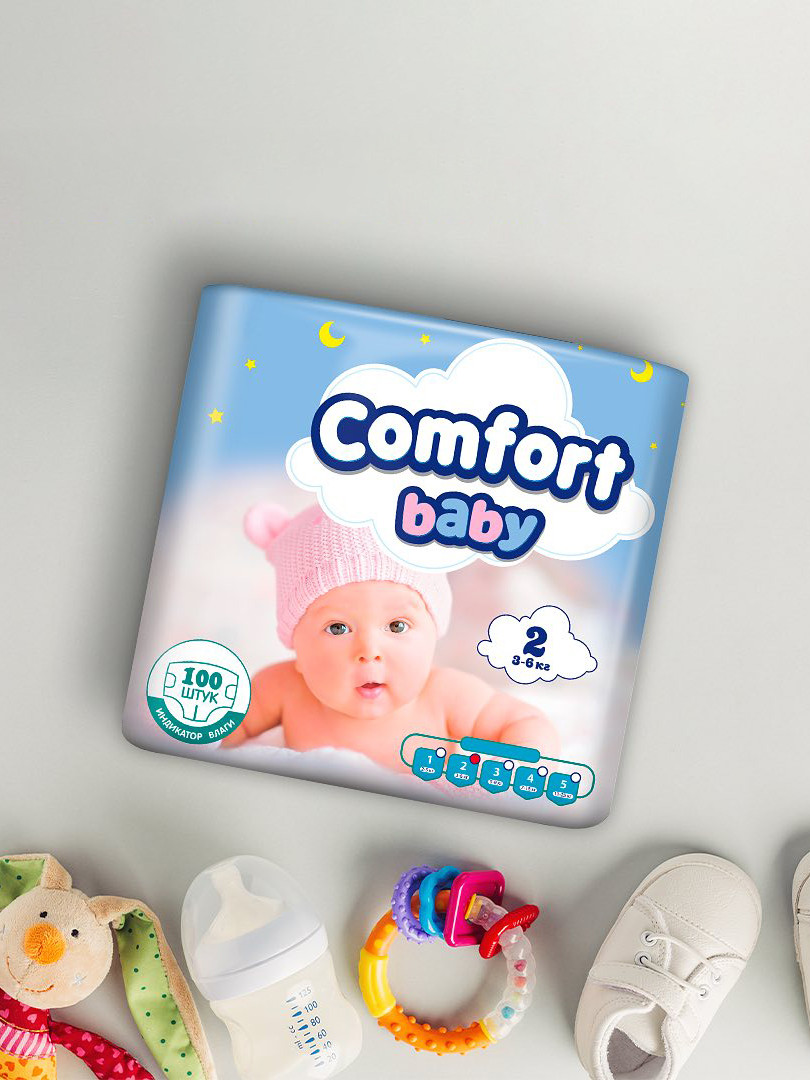 Подгузники Comfort Baby 2 (100 шт)