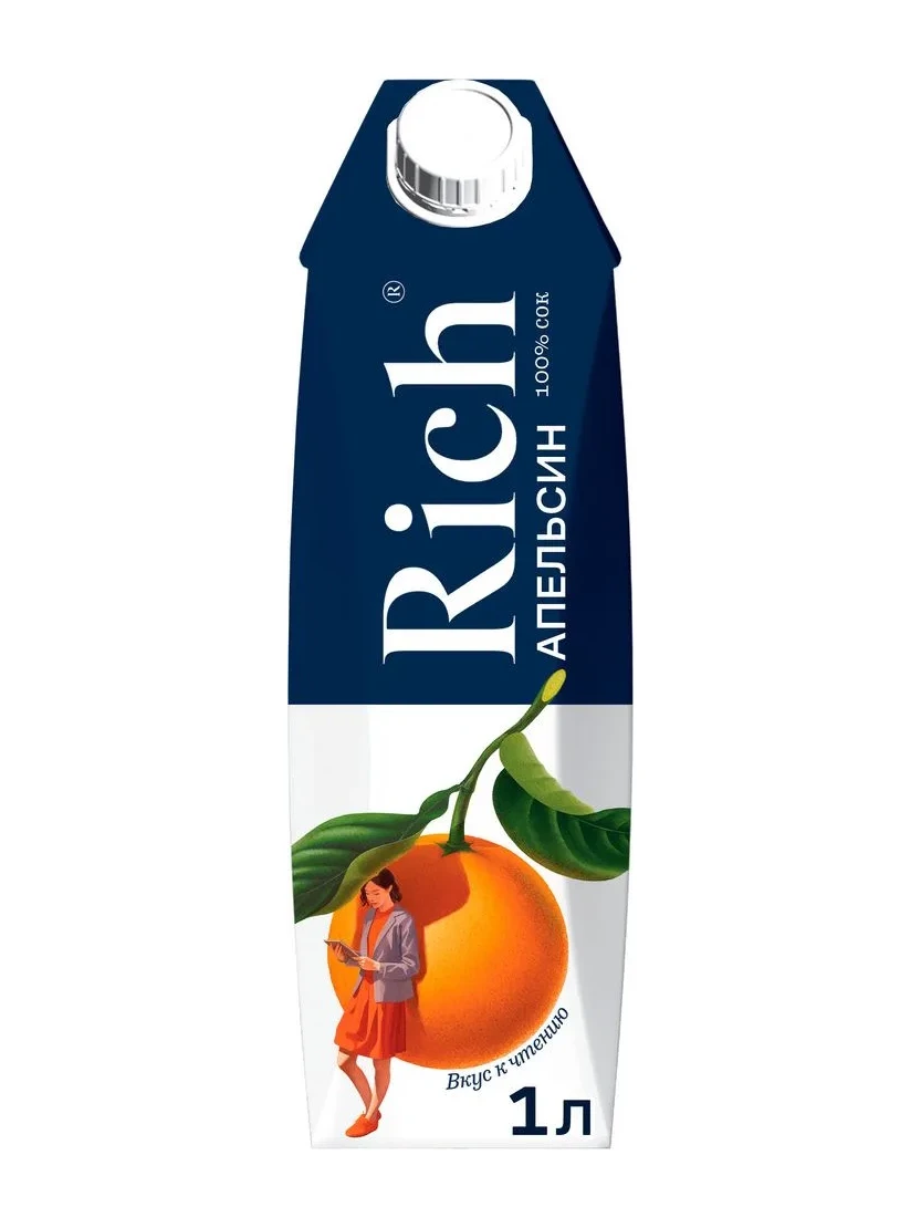 Сок Rich Апельсин 1 л.