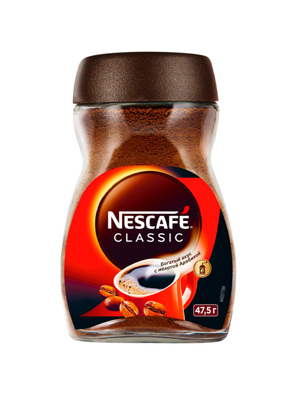 Кофе "Nescafe Classic" с молотой арабикой 47.5гр