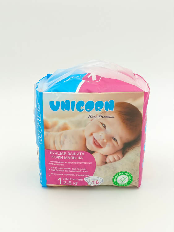 Подгузники UNICORN Elite Premium 1 размер 16шт