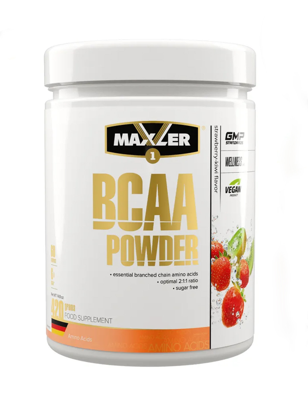 Аминокислоты MXL - BCAA Powder /  420 g / Strawberry Kiwi