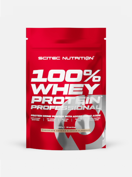 Протеин Scitec Nutrition 100% Whey Protein Professional Chocolate Cookies Cream 1кг