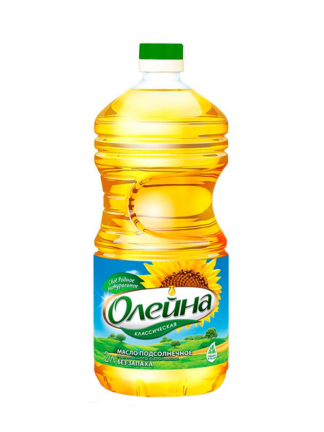 Масло подсолнечное "Олейна" Классическое 2 л.