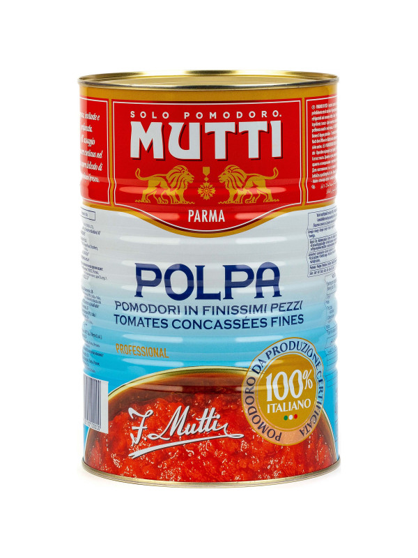 Томаты "Mutti" Polpa мелконарезанные ж/б. 400 гр.