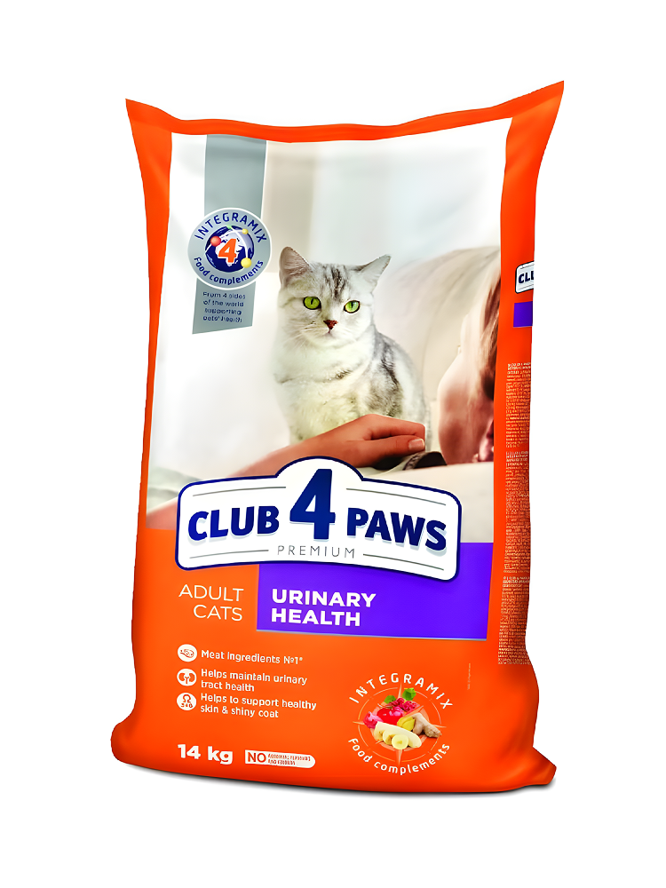 Сухой корм для кошек Club 4 Paws для Здоровья Мочевыводящей Системы 14 кг