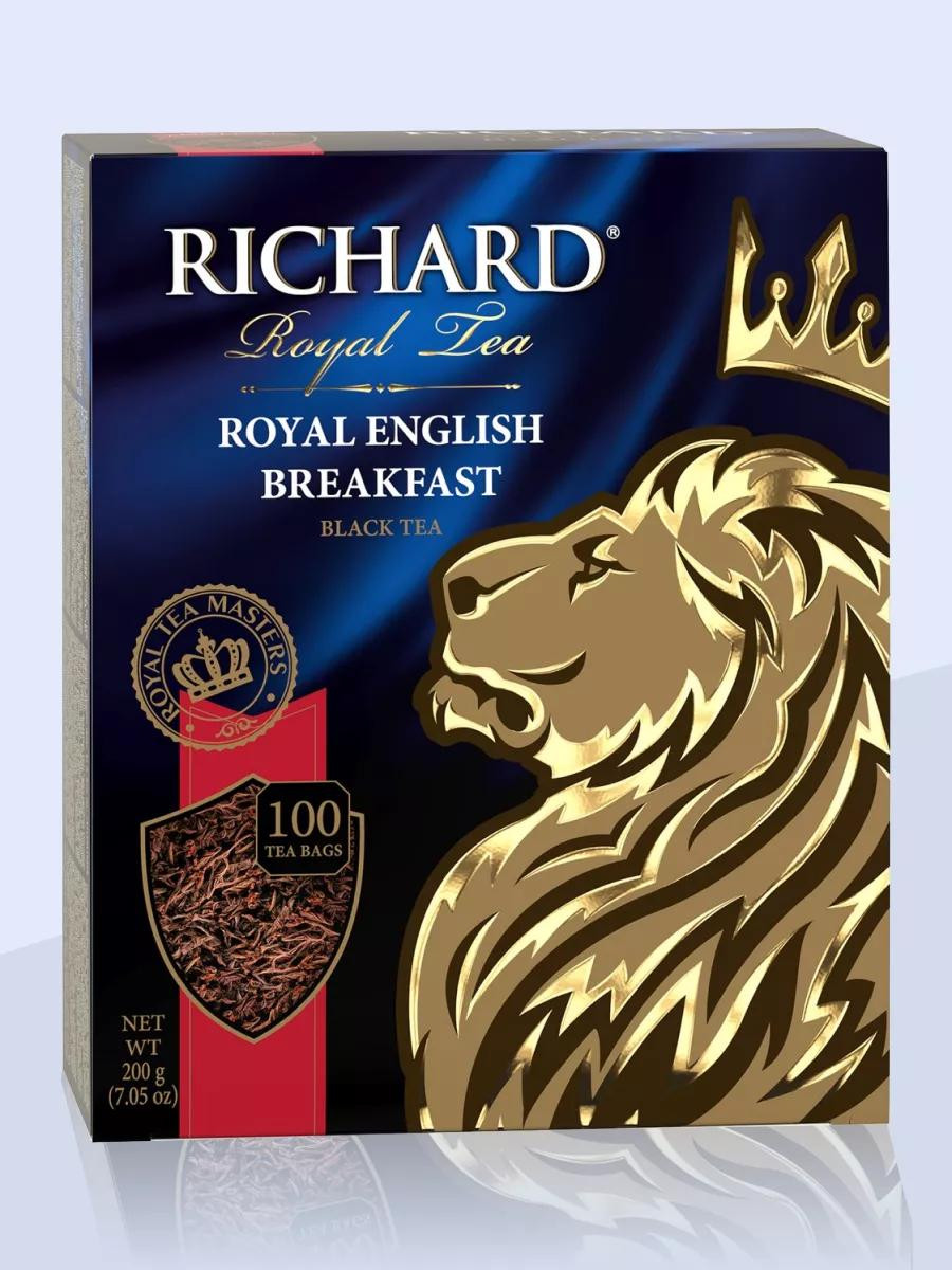 Черный чай  Richard  "English Breakfast", 100 п. 200 гр.