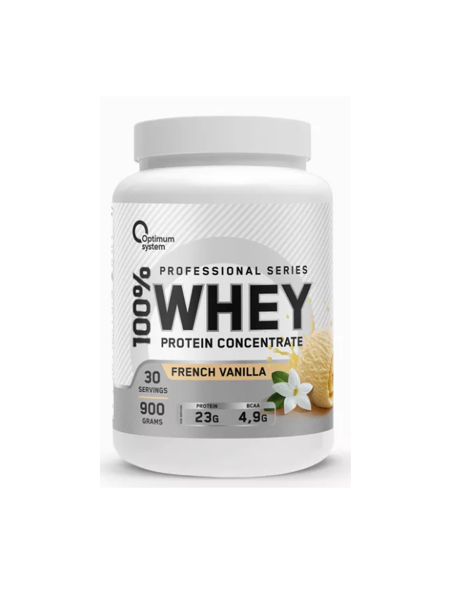 Протеиновый концентрат Optimum System 100% Whey Vanilla 900 г