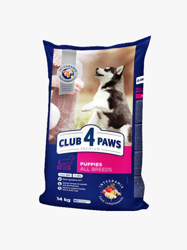 Сухой корм Club 4 Paws для щенят всех пород