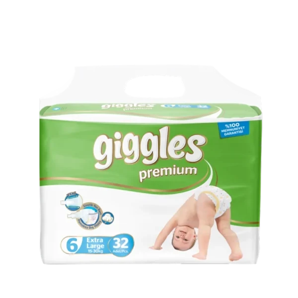 ПОДГУЗНИКИ ДЕТСКИЕ «GIGGLES PREMIUM» (20 шт.) 6-й РАЗМЕР