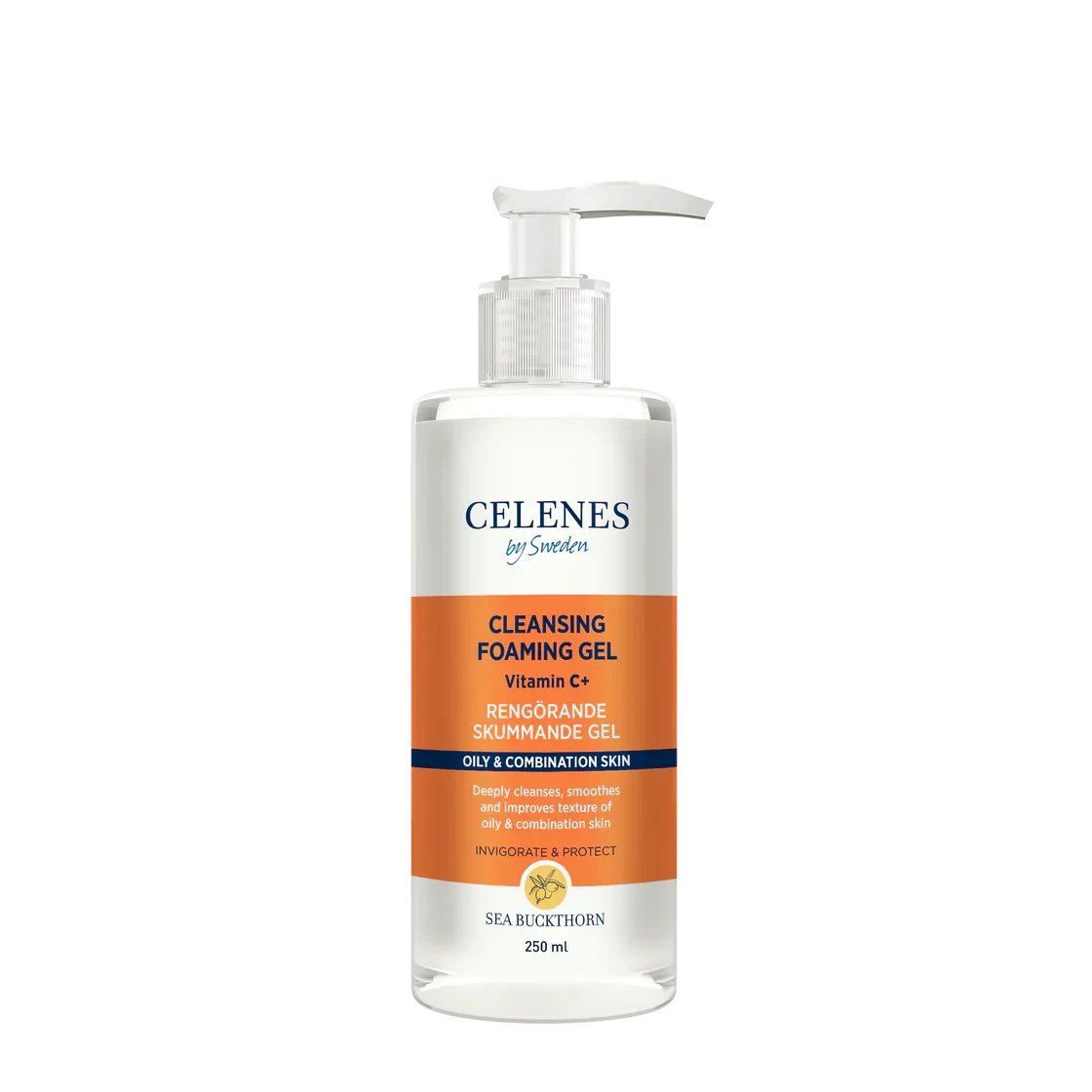 Очищающий пенящийся гель CELENES Vitamin C+