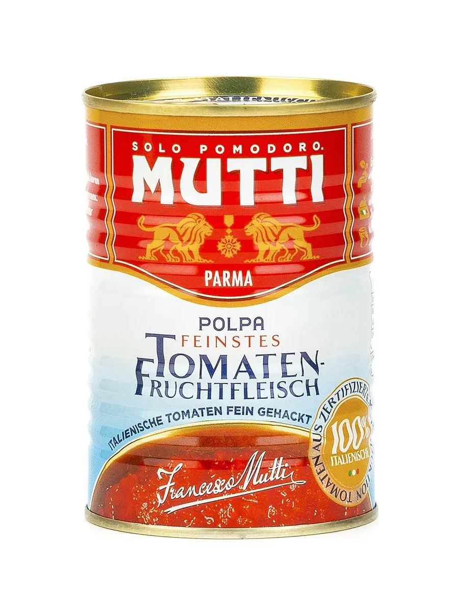 Томаты "Mutti" Polpa с чесноком 400 гр.
