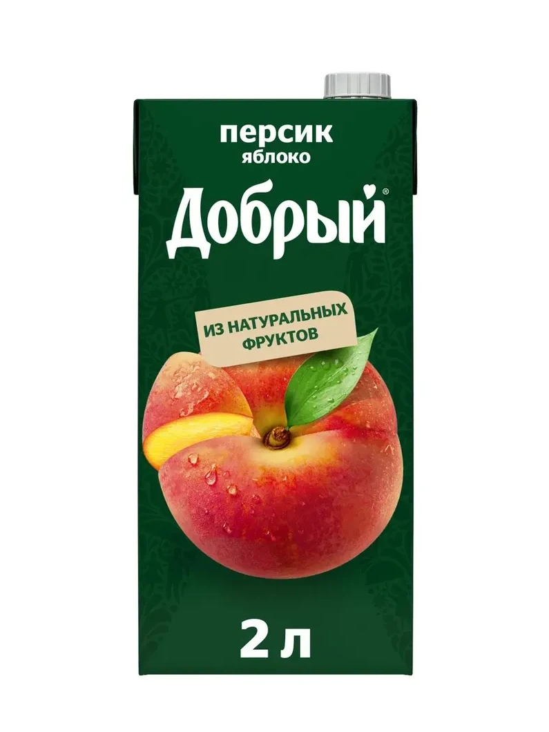Сок Добрый яблоко - персик 2л.