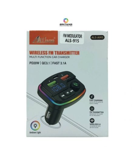 Автомобильный трансмиттер FM Allison ALS-A915