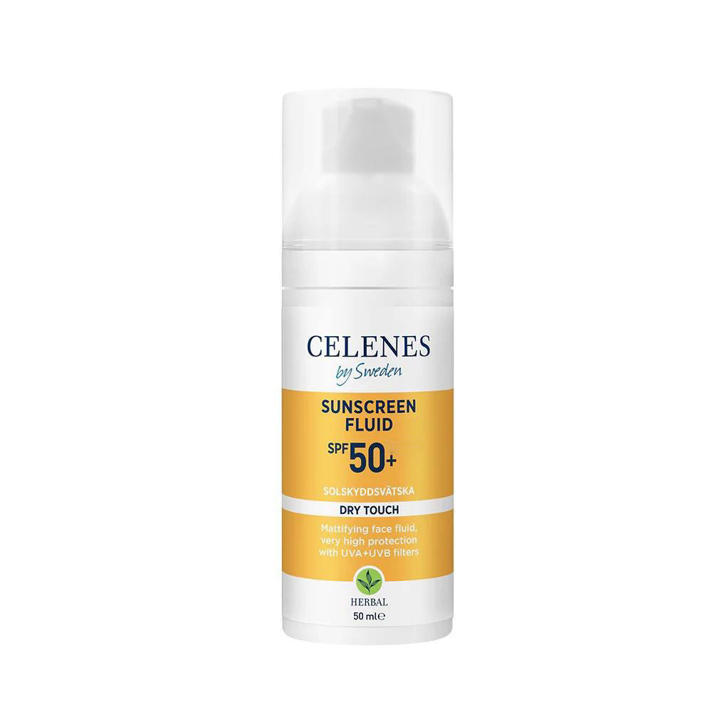 Солнцезащитный флюид для лица и шеи CELENES SPF 50+, 50 мл
