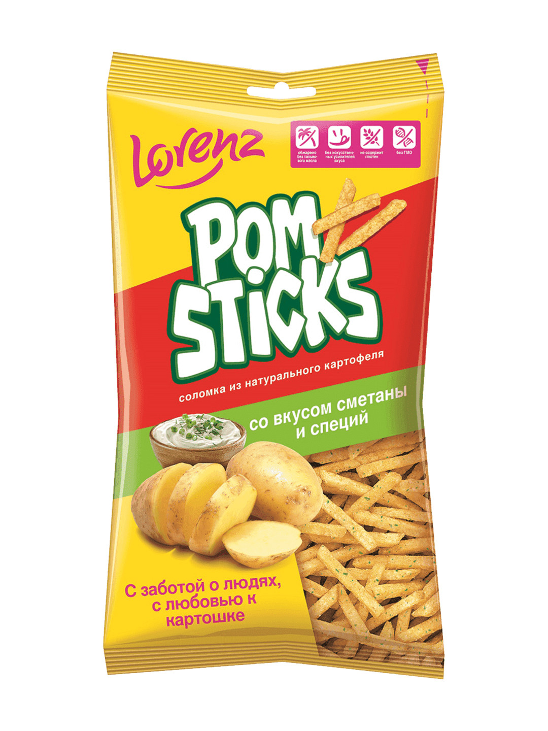 Картофельная соломка Lorenz Pomsticks сметана и специи, 200 г