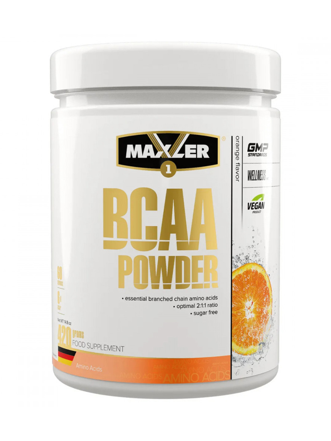 Аминокислоты MXL - BCAA Powder /  420 g / Orange