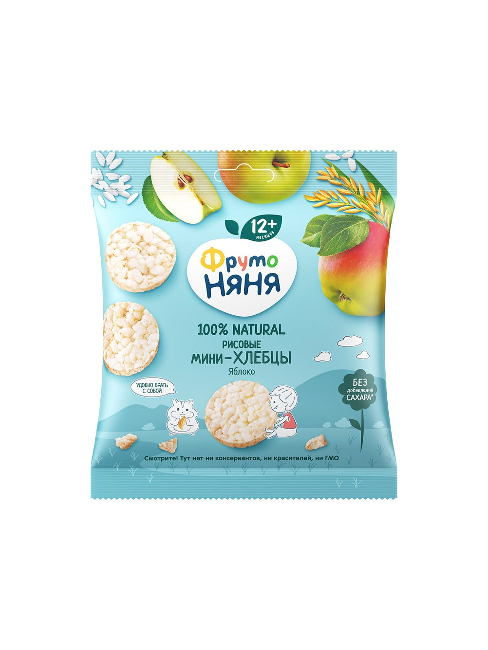 Хлебцы "Фруто Няня" яблоко 30гр.