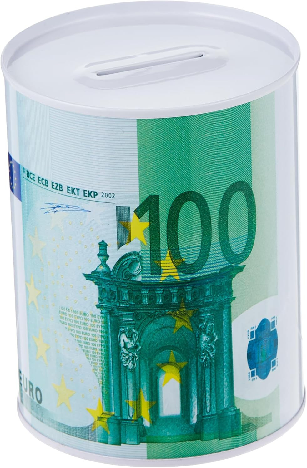 Копилка в форме цилиндра Euro