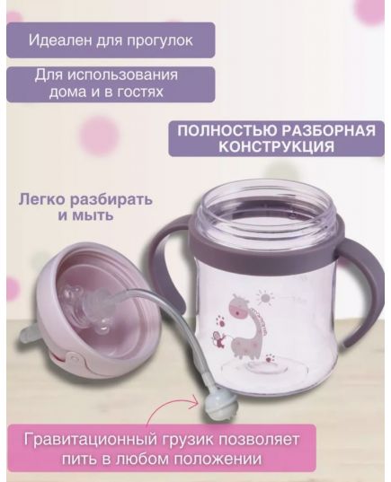 Бутылочка поильник из пищевого пластика