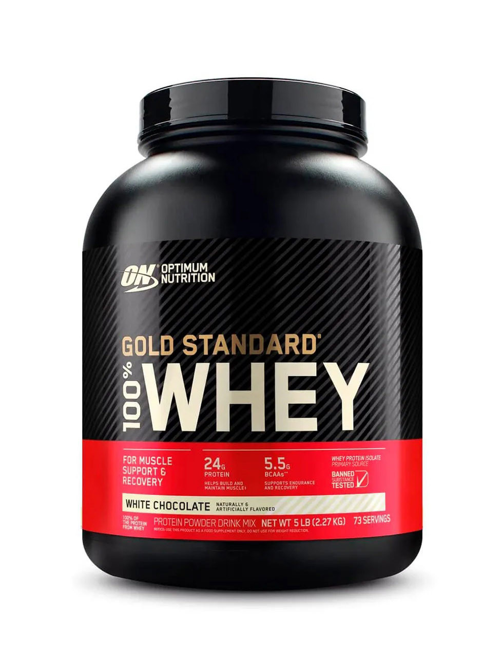 Протеин Optimum Nutrition Gold Standard 100% Whey – Белый Шоколад 2,27кг