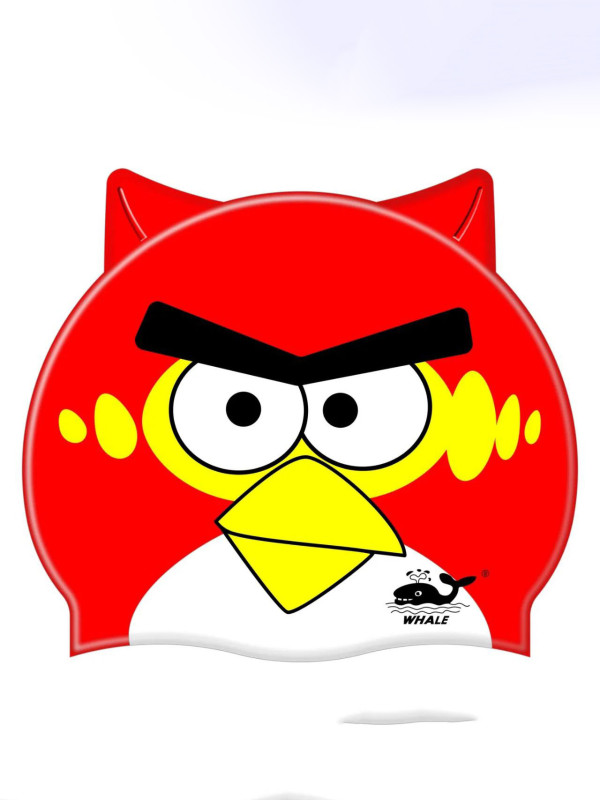 Детская шапочка для плавания Angry Style, силиконовая