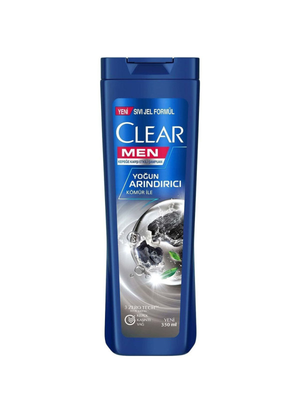 Шампунь Clear Men "Глубокое очищение с углем", 350 мл