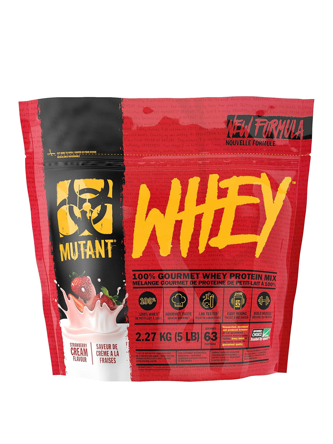 Протеин Mutant Whey 2,27 кг/ Strawberry Cream
