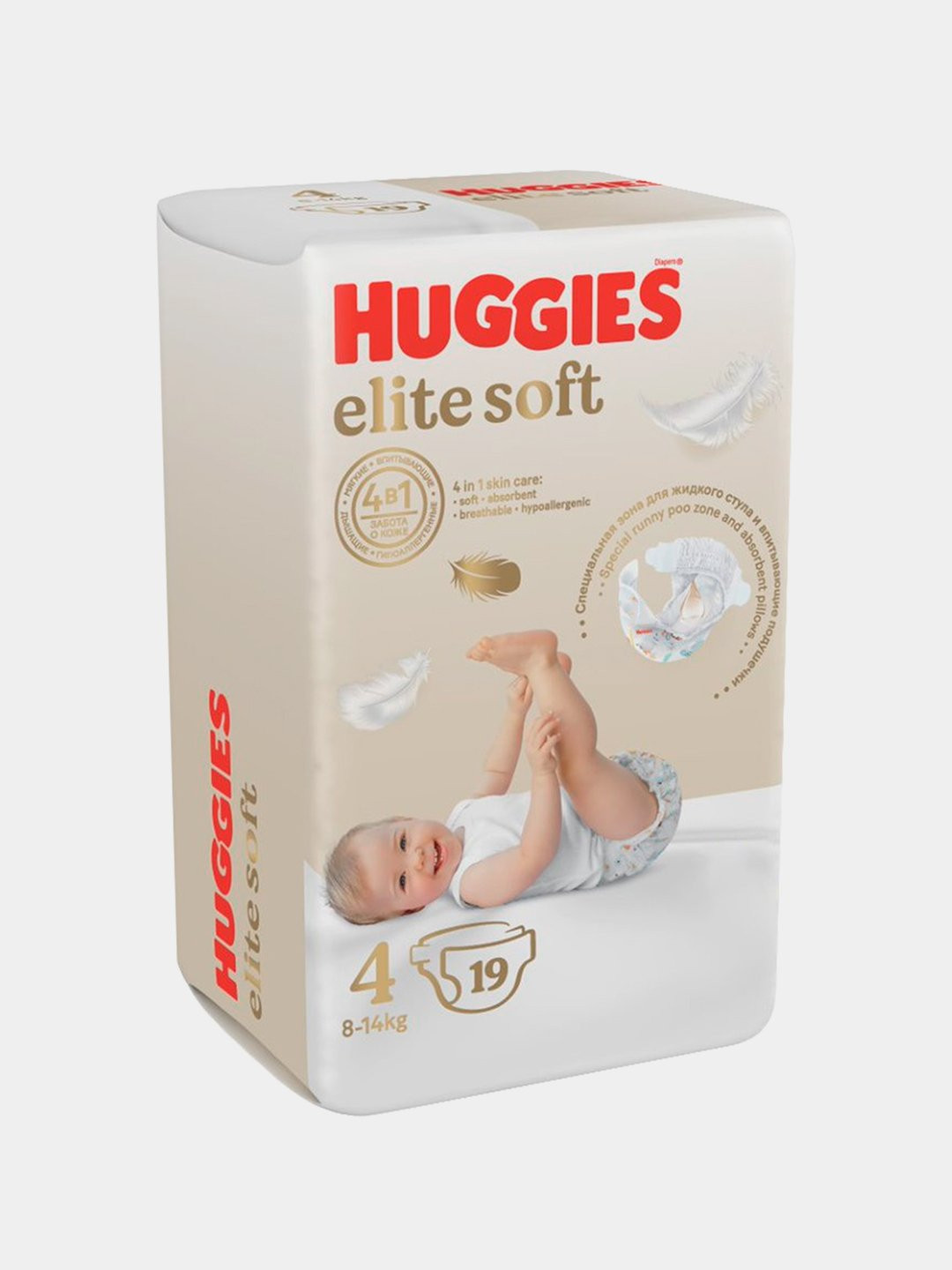 Подгузники "Huggies" Elite Soft 4 - 19 шт.