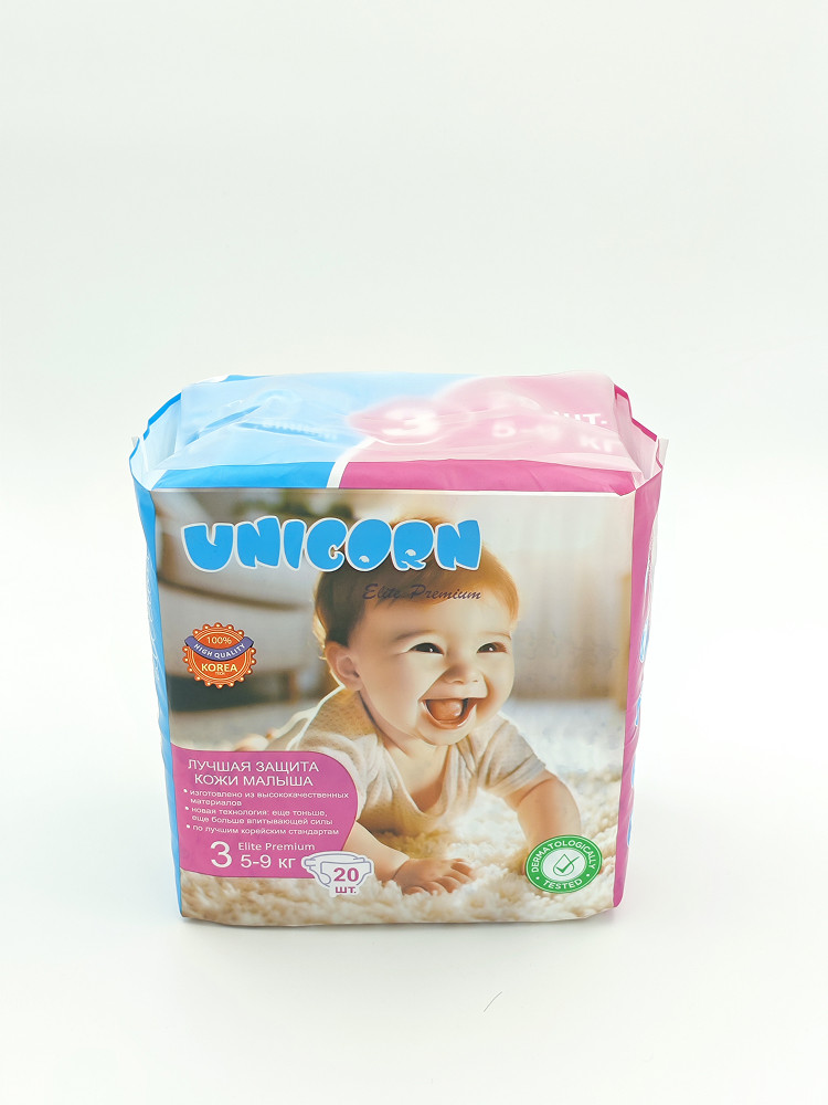Подгузники Unicorn Elite Premium 3 размер 20 шт.
