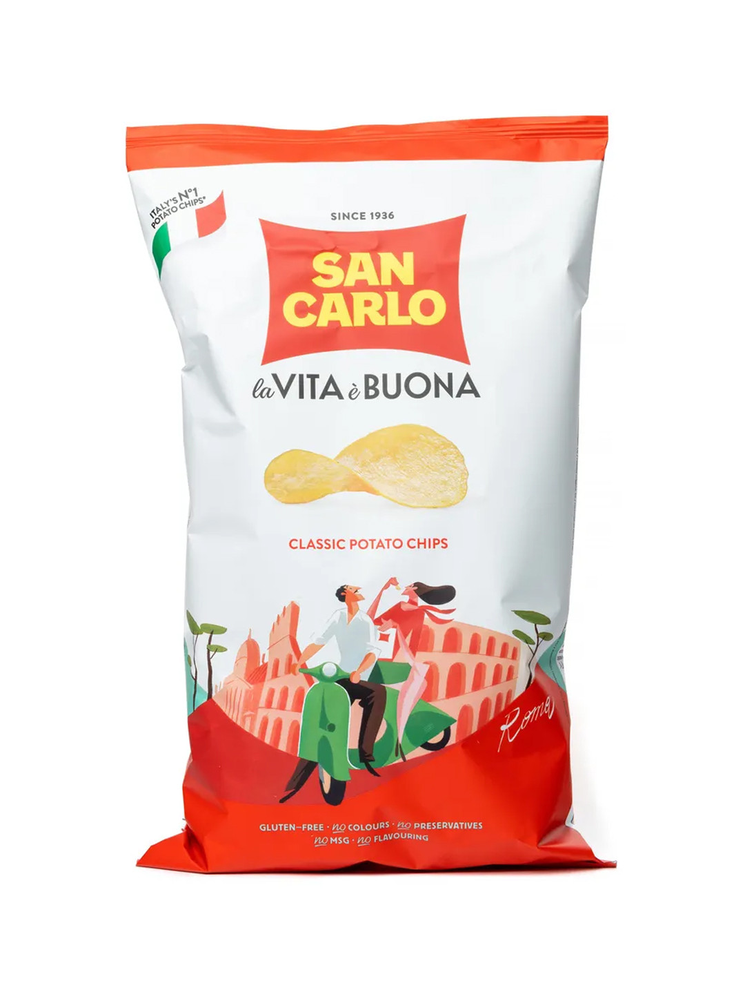 Рифленые чипсы San Carlo "Классические", 50г