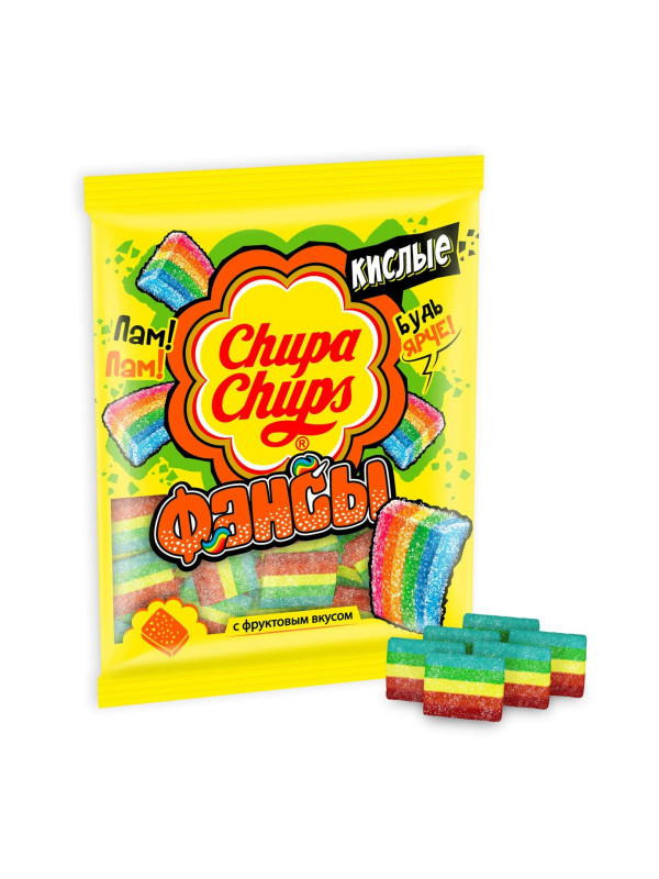 Жевательный мармелад "Chupa - Chups" Кислые Фансы, 70 гр
