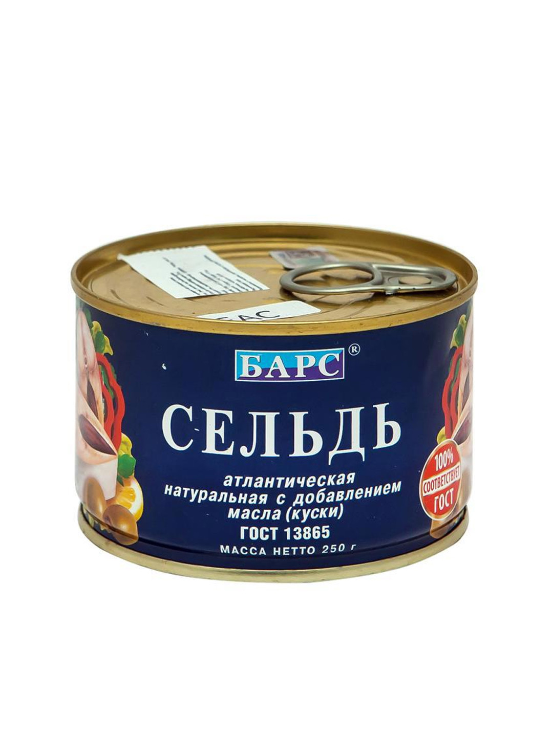 Сельдь "Барс" матье с добавлением масла (Куски) 250 г