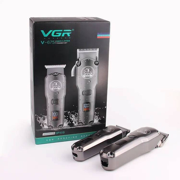 Машинка для стрижки и триммер VGR V-675 (набор 2 в 1)