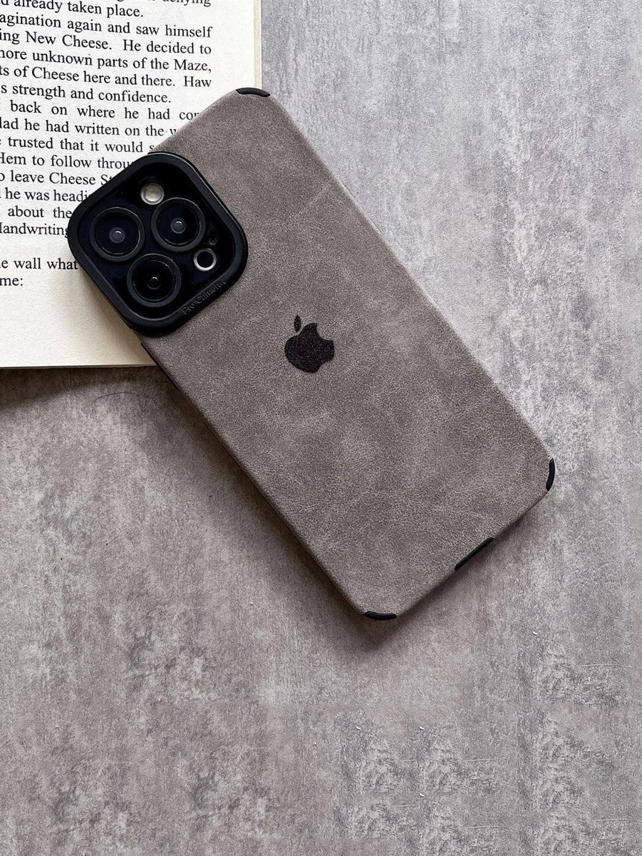 Кожаный-замшевый чехол для iPhone