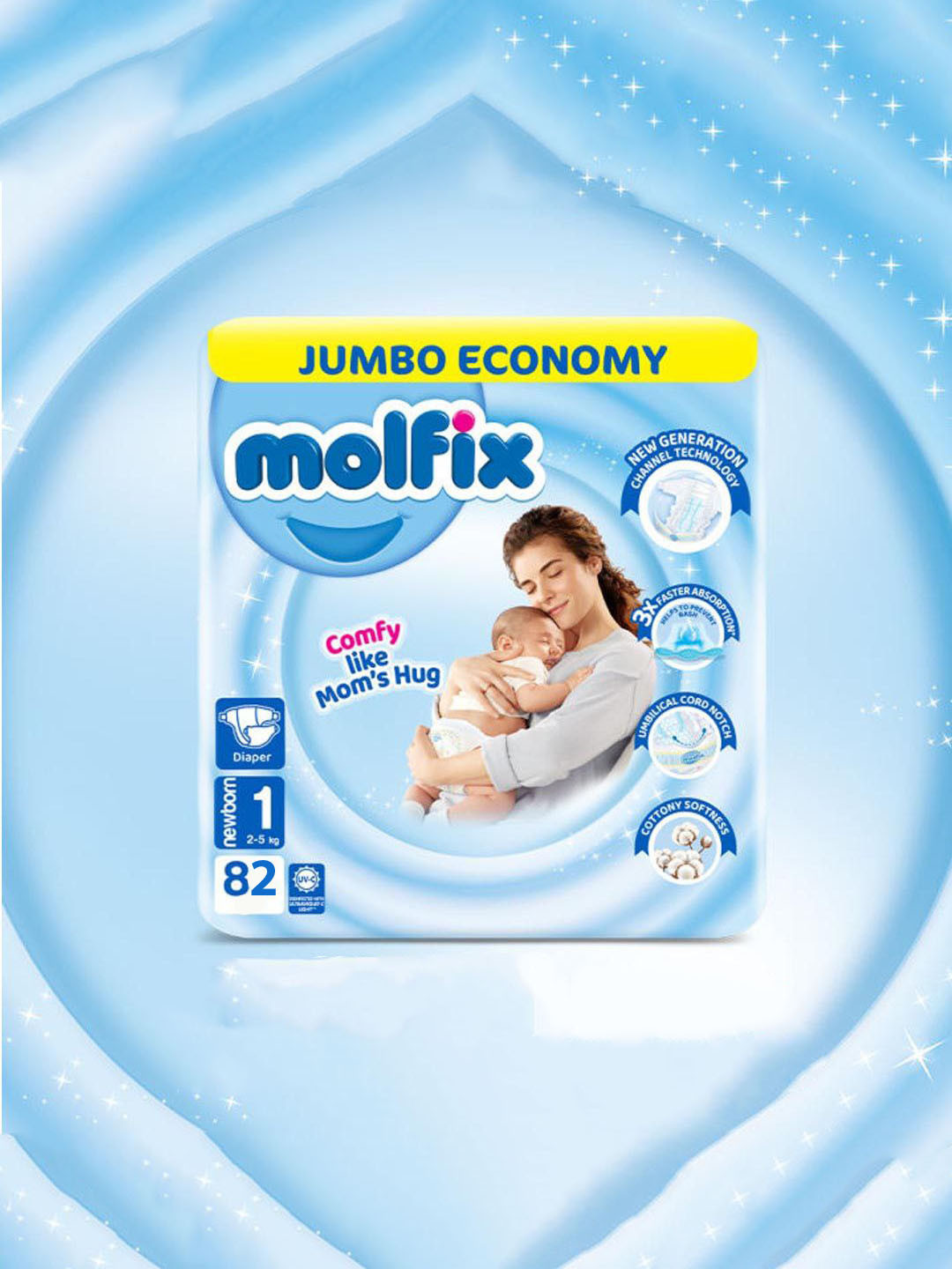 Подгузники Molfix Newborn 1 – забота с первых дней жизни
