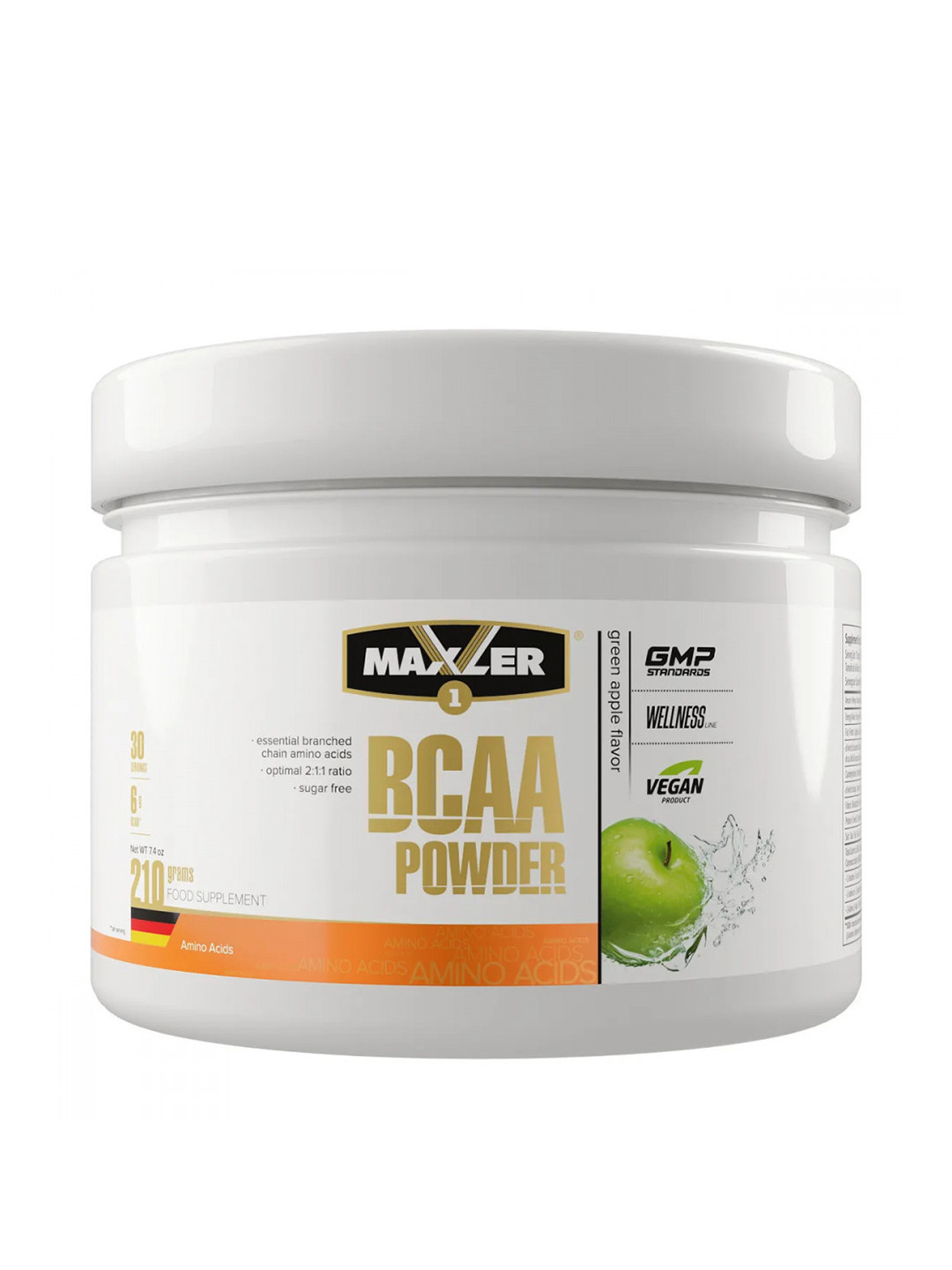 Аминокислоты MXL - BCAA Powder / 210 g / Green Apple