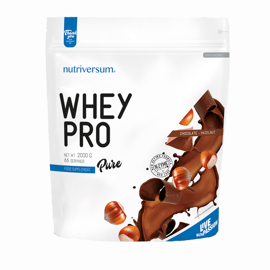 Сывороточный Протеин Nutriversum Whey PRO 2000gr Шоколад с лесным орехом